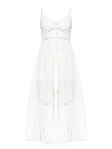 Rochie midi Loveshackfancy alb