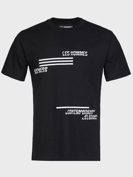 Футболка Les Hommes чорна