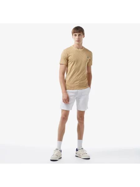 Футболка Lacoste бежевая
