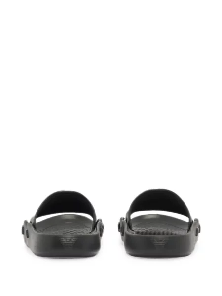 Slip-on сандали Emporio Armani с принт черно