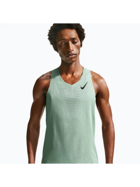 Tricou de alergare pentru bărbați Nike AeroSwift Dri-Fit ADV steam/black negru