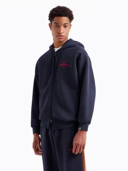 Кофта темно-синій бавовна/поліестер синій