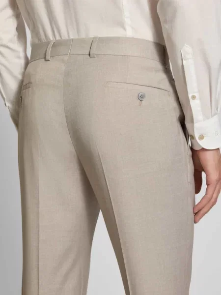 Spodnie do garnituru o kroju regular fit z lamowanymi model ‘X-Tension’ Hechter Paris