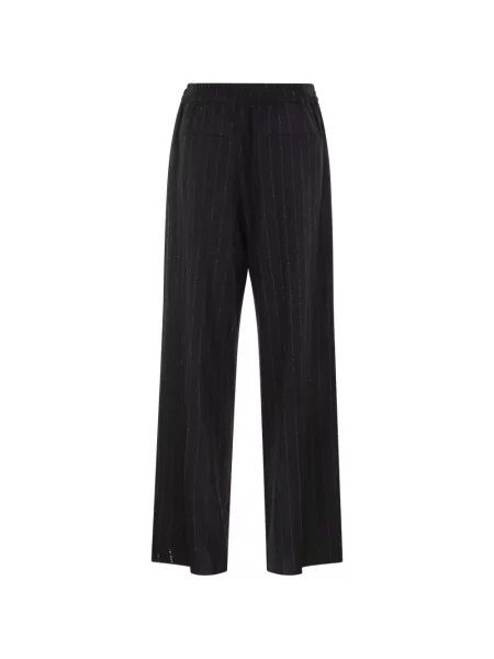 Pantaloni Brunello Cucinelli cu paiete albastru
