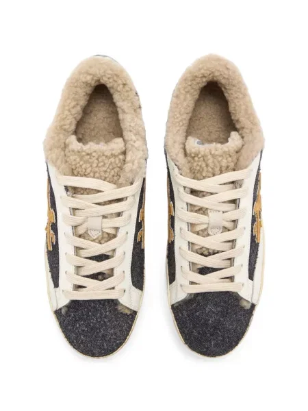 Báránybőr sneaker Premiata szürke