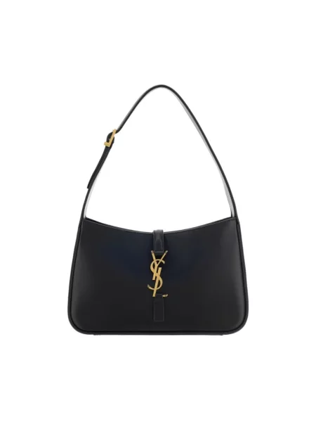 Torebka hobo Saint Laurent skórzana czarna