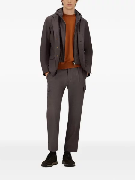 Pantaloni Herno melange maro