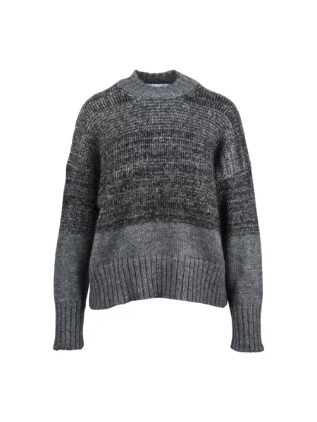 Sweter Alpha Studio wełniany szary
