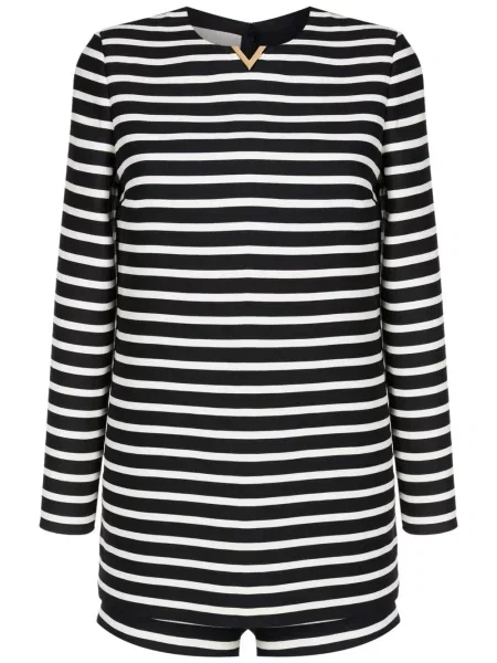 Гащеризон Valentino Garavani на райета с принт черно