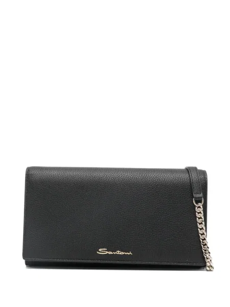 Portofel Santoni din piele negru