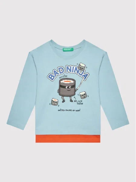 Тениска United Colors Of Benetton синьо