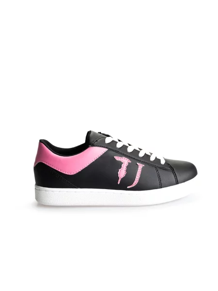 Sneakersy Trussardi skórzane czarne