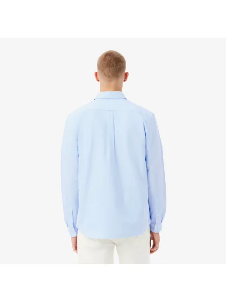 Lacoste Koszula Oxford Regular Fit niebieski