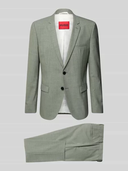 Garnitur o kroju slim fit z z patką model Hugo