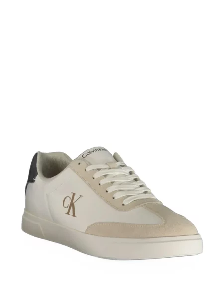 Sneakerși Calvin Klein cu imagine alb