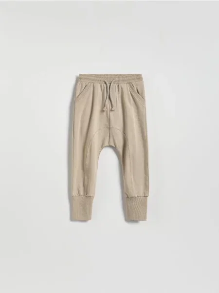 Трикотажные брюки Reserved бежевые