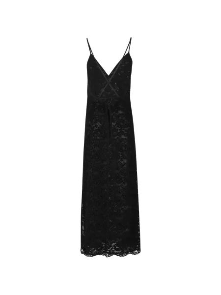 Rochie Des Phemmes cu paiete din dantelă negru