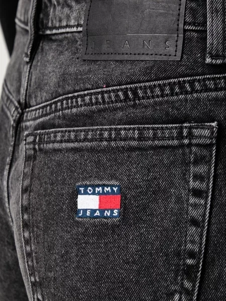 Tommy Jeans дънки straight дамски черно