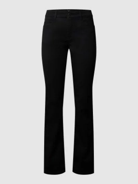 Jeansy o kroju slim fit z dodatkiem streczu model ‘DREAM’ Mac czarne