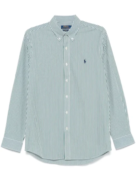 Cămașă Polo Ralph Lauren în carouri din poplin maro