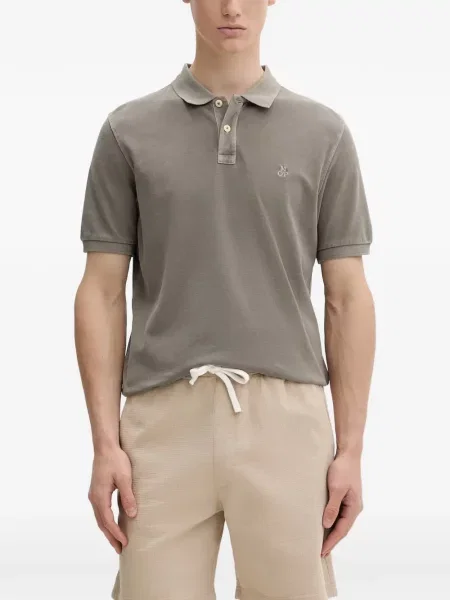 Tricou polo Marc O'polo cu broderie gri