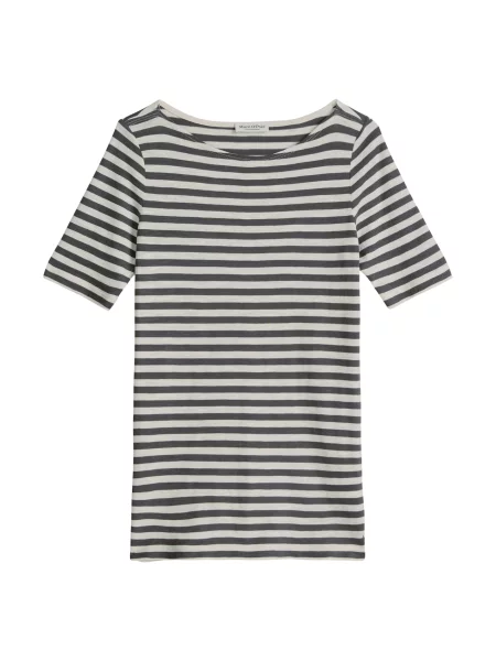 Marc O'Polo Tricou gri închis / murdar alb