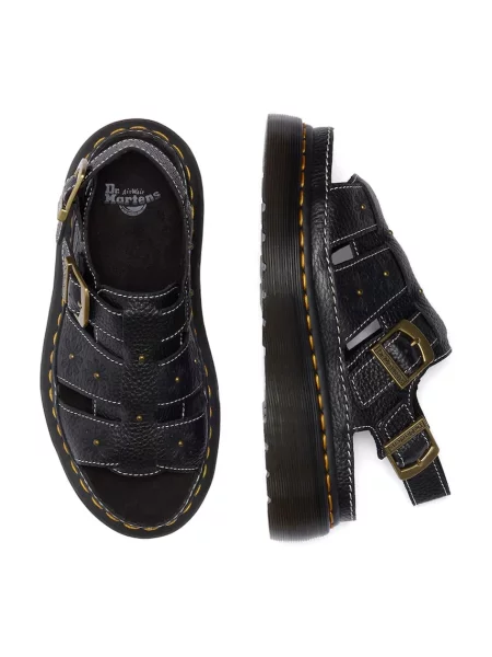 Кожаные босоножки Dr. Martens на платформе