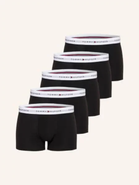 Boxerky Tommy Hilfiger Trunk 3 páry black/black/black/black/black černé