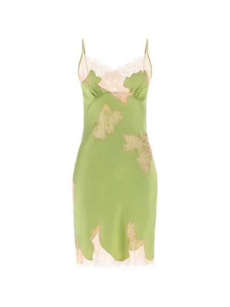 Sukienka mini Vaillant Studio koronkowa zielona