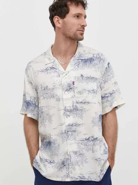 Košile Levi's relaxed béžová