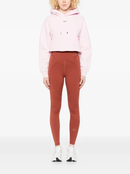 Legginsy Adidas By Stella Mccartney brązowe