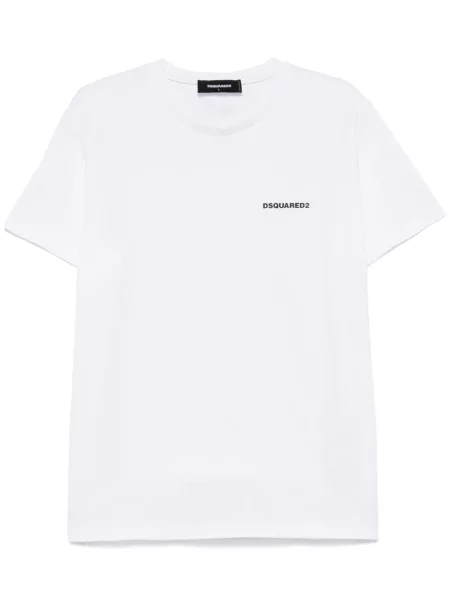 Tricou Dsquared2 cu imagine alb