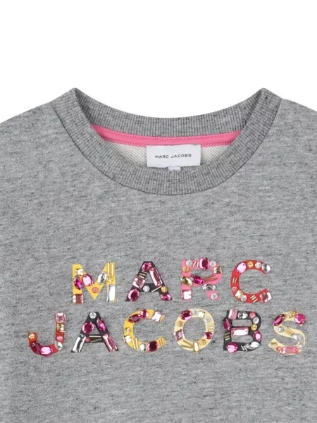 Sukienka koszulowa dziecięca Marc Jacobs szara