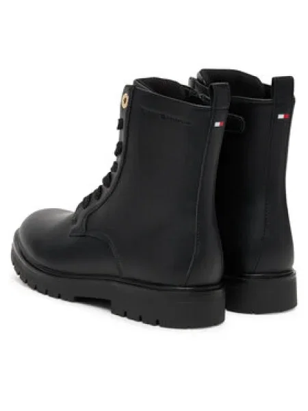 Tommy Hilfiger Bakancs Lace-Up Bootie D fekete