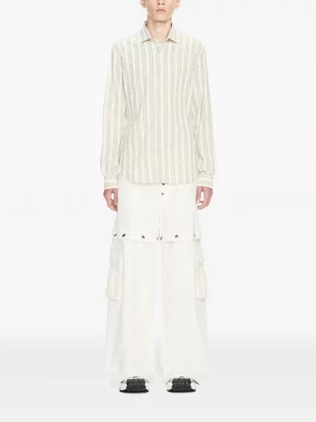 Tiesūs džinsai Off-white balta