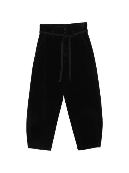 Cu centură pantaloni Barena de catifea cord negru