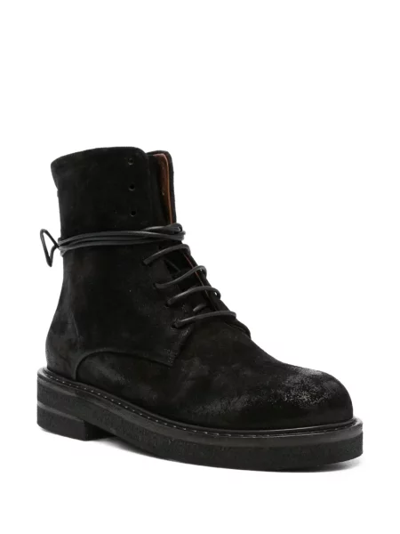 Botine Marsell cu șireturi din dantelă negru