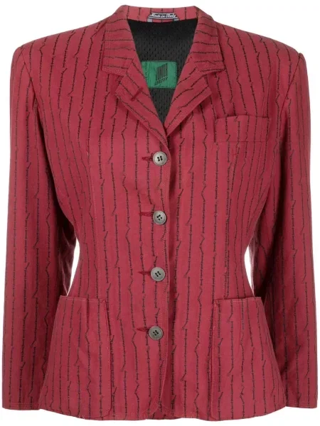 Proužkovaný sako Jean Paul Gaultier Pre-owned červené