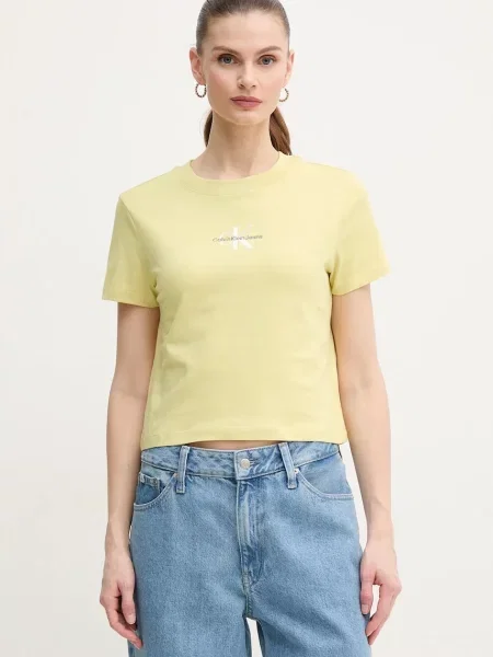Calvin Klein Jeans tričko žluté
