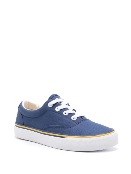 Haftowane sneakersy Polo Ralph Lauren płócienne białe