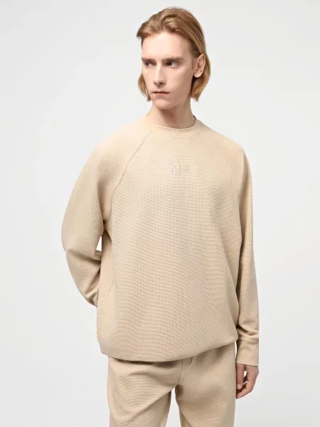 Світшот Armani Exchange бежевий
