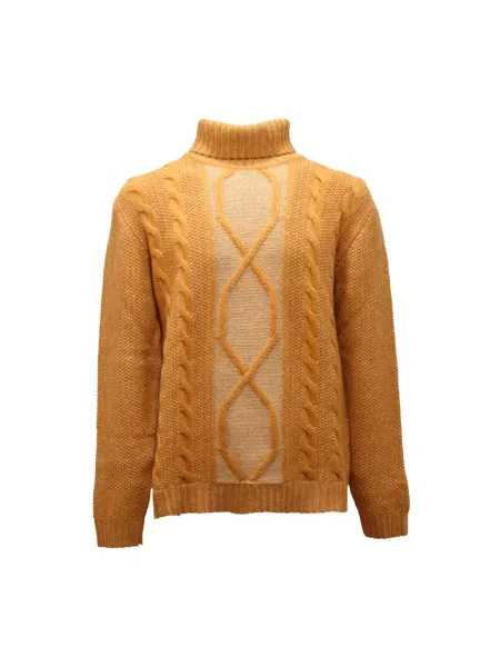 Lniany golf golf Daniele Fiesoli żółty