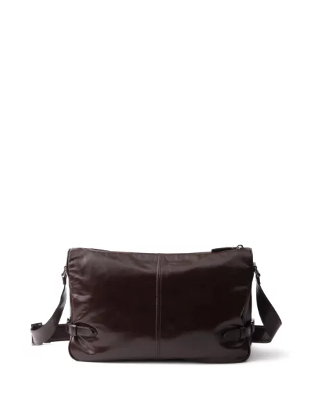 Geantă crossbody Prada din piele maro
