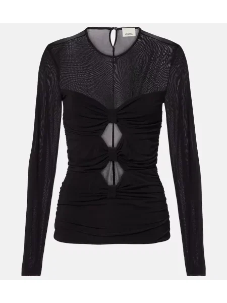 Top Isabel Marant din jerseu negru