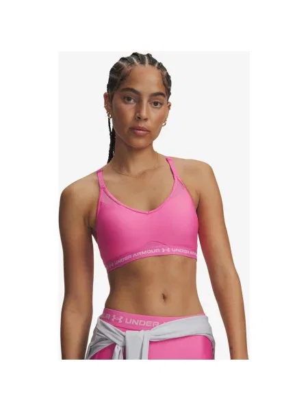 Biustonosz Under Armour Crossback Low fuksja M różowy