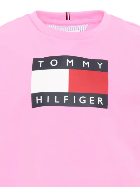 Koszulka dziecięca Tommy Hilfiger różowa