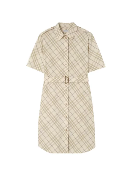 Rochie tip cămașă Burberry în carouri