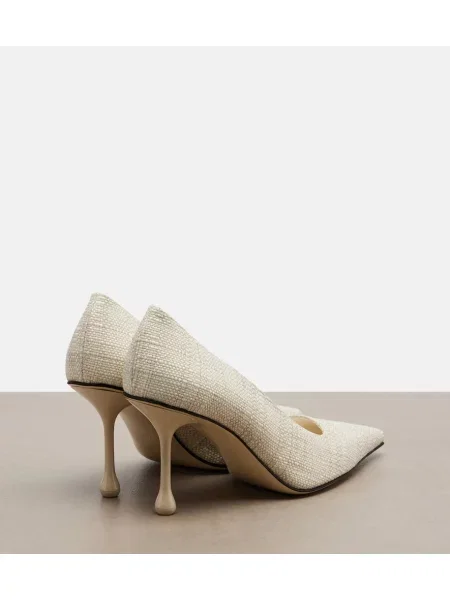 Pantofi cu toc Jimmy Choo alb