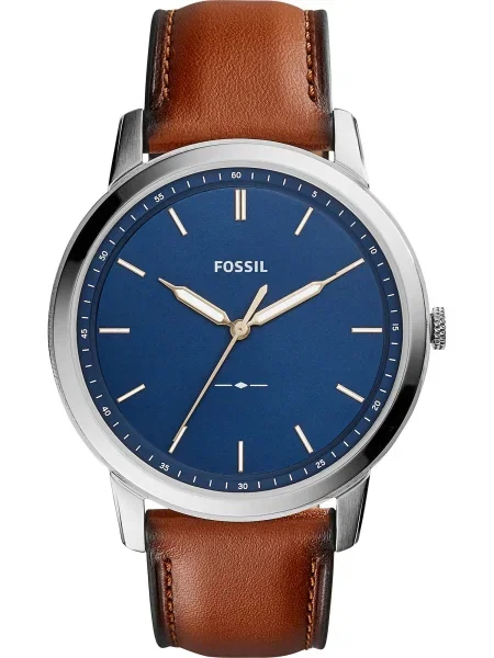 FOSSIL Ceas analogic închis / maro / argintiu albastru