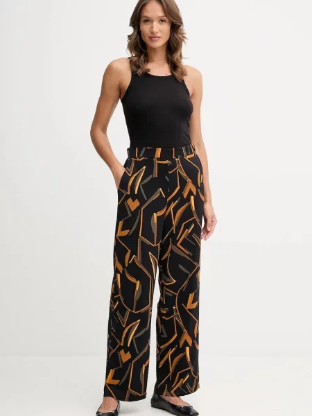 Штани Joseph Ribkoff широкі висока посадка чорний